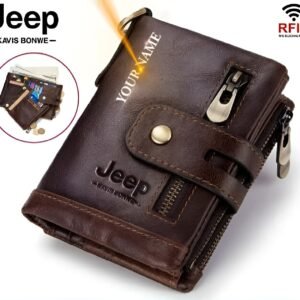 100% Original Leather Money Bag - Chocolate