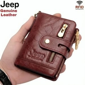 100% Original Leather Money Bag -(Marun Colour)